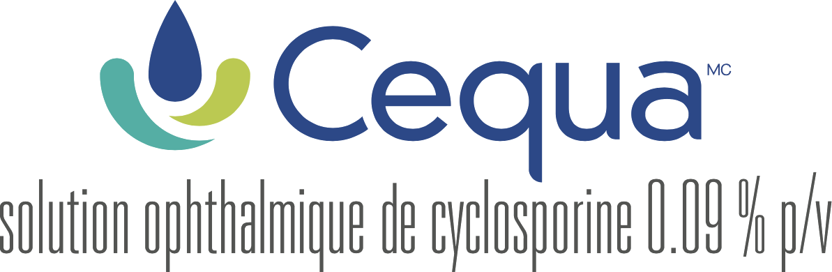 Logo - CEQUAMC - solution ophthalmique de cyclosporine 0.09 % p/v